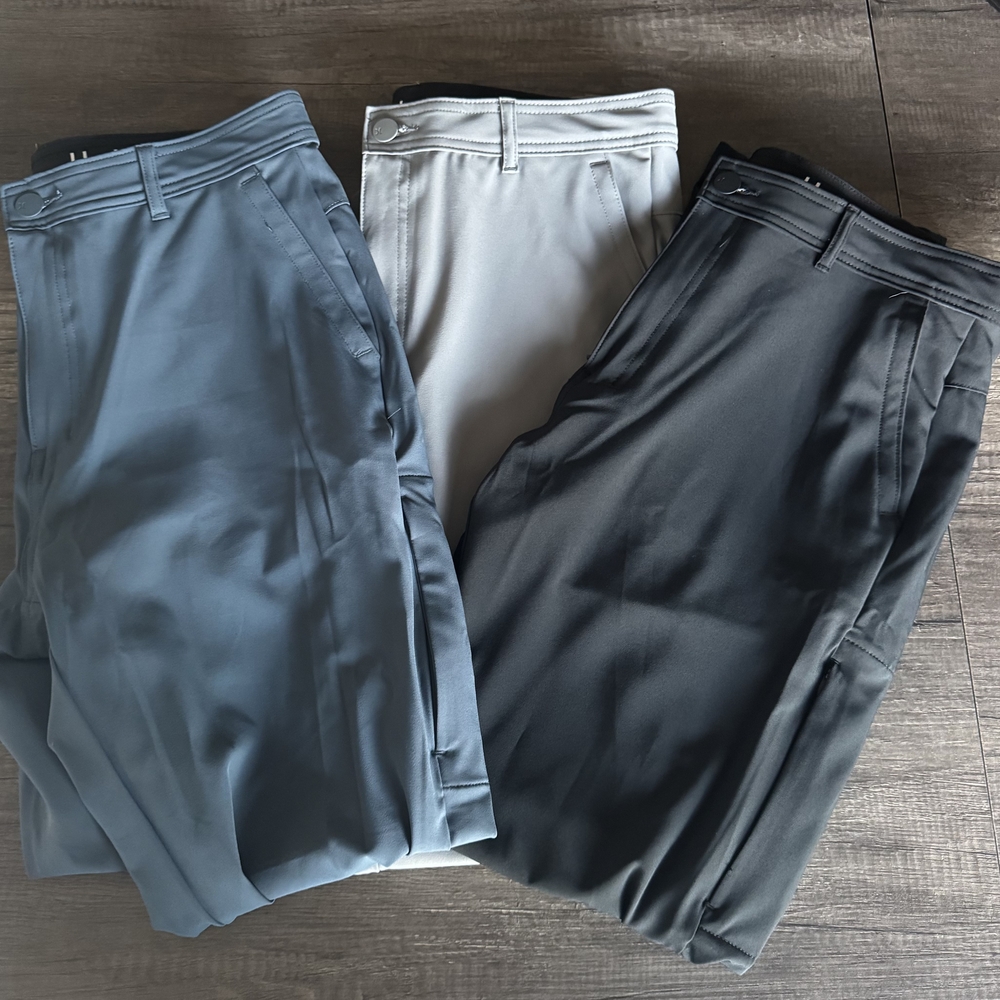 Hurley Men's Casual/ Dress Pants - Slate, Light Gray, Charcoal. Bundle Deal